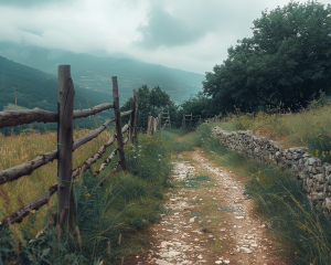 Chemin de traverse en Italie
